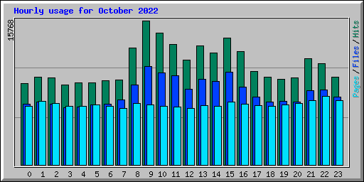 Hourly usage for October 2022